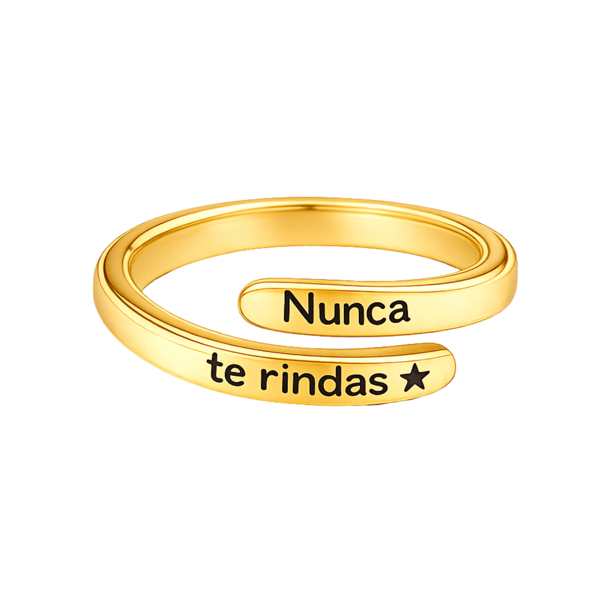 ANILLO "NUNCA TE RINDAS"