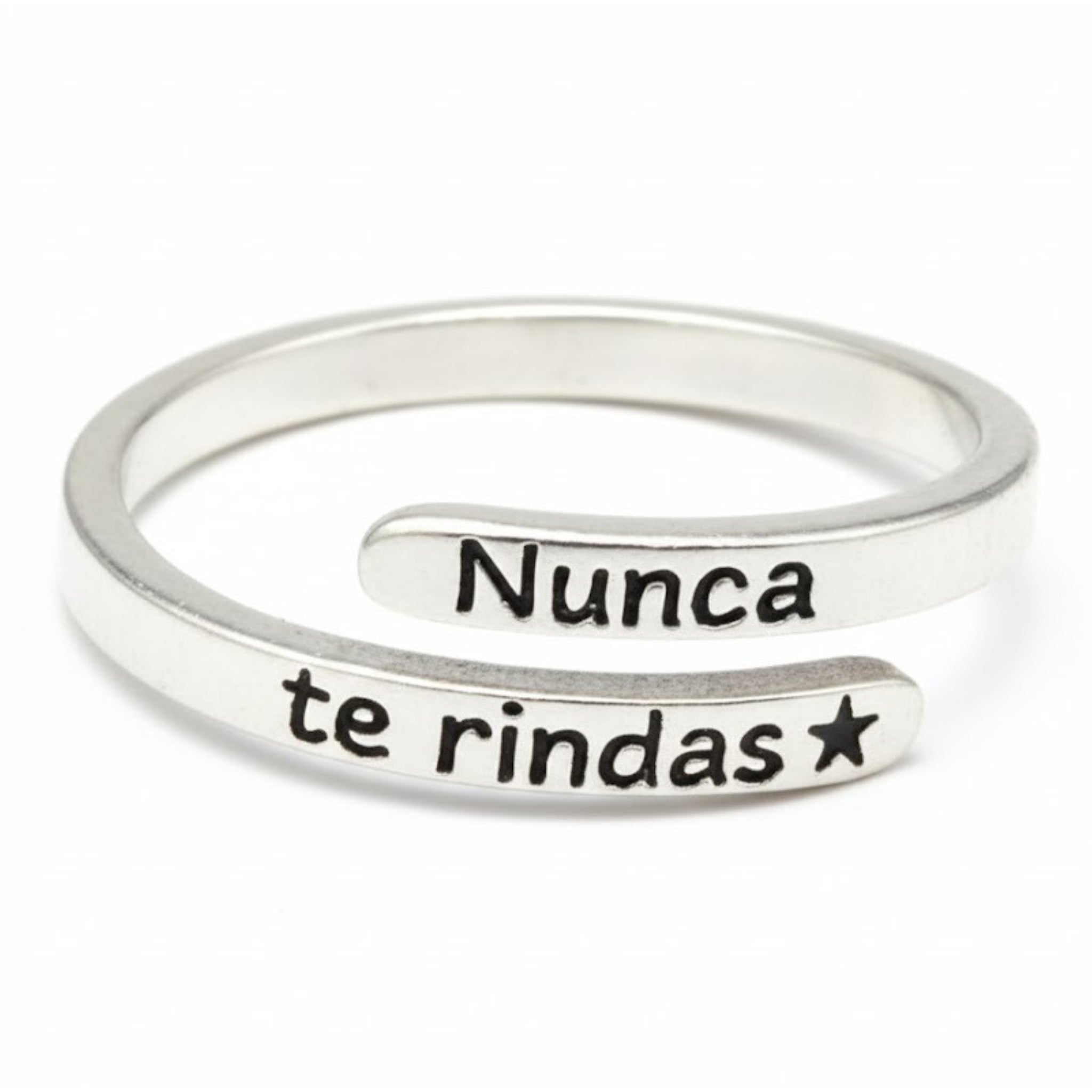 ANILLO "NUNCA TE RINDAS"